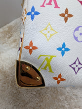 LOUIS VUITTON WHITE MULTI COLOR SPEEDY 30