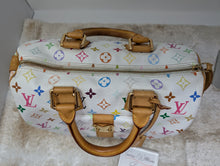 LOUIS VUITTON WHITE MULTI COLOR SPEEDY 30