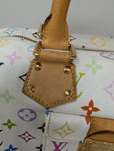 LOUIS VUITTON WHITE MULTI COLOR SPEEDY 30