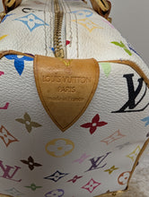 LOUIS VUITTON WHITE MULTI COLOR SPEEDY 30