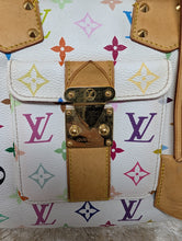 LOUIS VUITTON WHITE MULTI COLOR SPEEDY 30