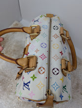 LOUIS VUITTON WHITE MULTI COLOR SPEEDY 30