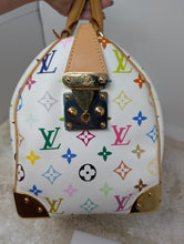 LOUIS VUITTON WHITE MULTI COLOR SPEEDY 30