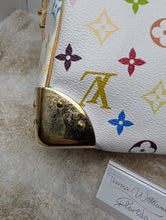 LOUIS VUITTON WHITE MULTI COLOR SPEEDY 30