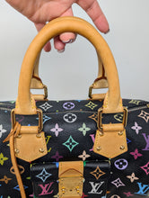 LOUIS VUITTON BLACK MULTI COLOR SPEEDY 30