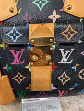 LOUIS VUITTON BLACK MULTI COLOR SPEEDY 30