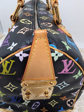 LOUIS VUITTON BLACK MULTI COLOR SPEEDY 30