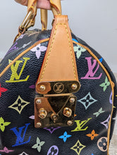 LOUIS VUITTON BLACK MULTI COLOR SPEEDY 30