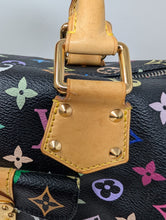 LOUIS VUITTON BLACK MULTI COLOR SPEEDY 30