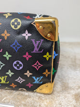 LOUIS VUITTON BLACK MULTI COLOR SPEEDY 30