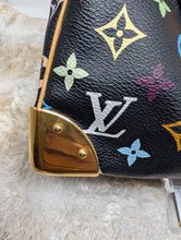 LOUIS VUITTON BLACK MULTI COLOR SPEEDY 30