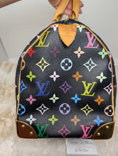 LOUIS VUITTON BLACK MULTI COLOR SPEEDY 30