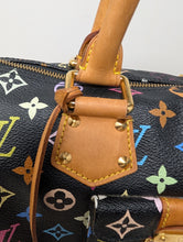 LOUIS VUITTON BLACK MULTI COLOR SPEEDY 30