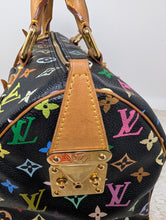 LOUIS VUITTON BLACK MULTI COLOR SPEEDY 30