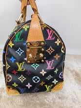 LOUIS VUITTON BLACK MULTI COLOR SPEEDY 30