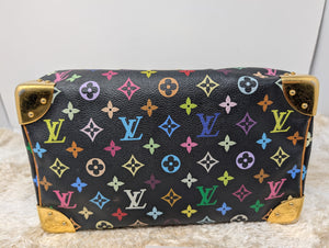 LOUIS VUITTON BLACK MULTI COLOR SPEEDY 30