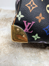 LOUIS VUITTON BLACK MULTI COLOR SPEEDY 30