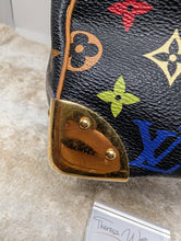 LOUIS VUITTON BLACK MULTI COLOR SPEEDY 30