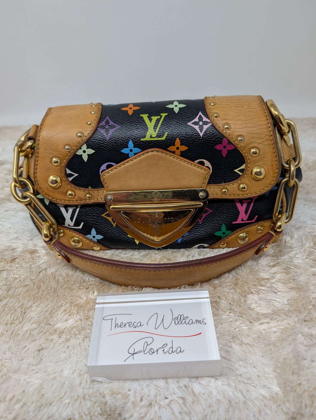 LOUIS VUITTON BLACK MULTICOLOR MARILYN