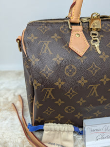 LOUIS VUITTON MONOGRAM SPEEDY 30 BANDOULIERE