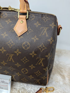 LOUIS VUITTON MONOGRAM SPEEDY 30 BANDOULIERE