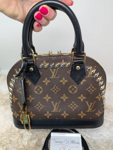 LOUIS VUITTON LIMITED EDITION METAL STONES ALMA BB