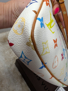 LOUIS VUITTON WHITE MULTICOLOR POCHETTE