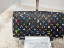 LOUIS VUITTON BLACK MULTICOLOR SARAH WALLET