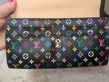 LOUIS VUITTON BLACK MULTICOLOR SARAH WALLET