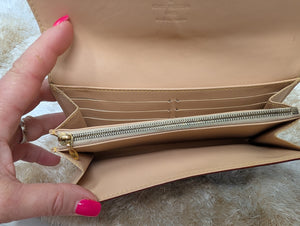 LOUIS VUITTON BLACK MULTICOLOR SARAH WALLET