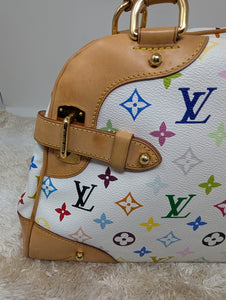 LOUIS VUITTON WHITE MULTICOLOR CLAUDIA