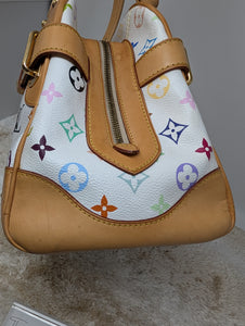 LOUIS VUITTON WHITE MULTICOLOR CLAUDIA