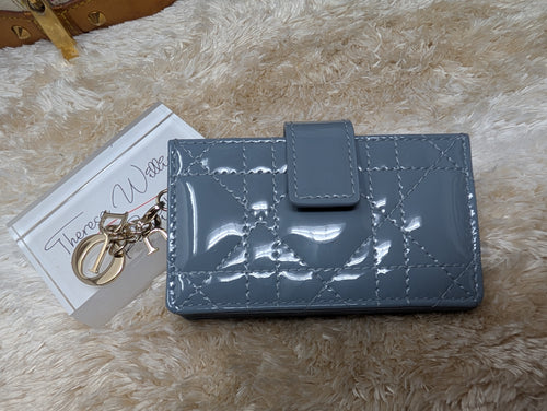 CHRISTIAN DIOR JASMINE CARD HOLDER, LIKE NEW