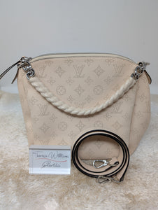 LOUIS VUITTON IVORY MAHINA BABYLONE BB CROSSBODY