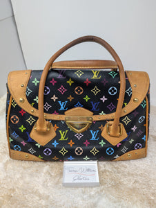 LOUIS VUITTON BLACK MULTICOLOR BEVERLY GM