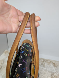 LOUIS VUITTON BLACK MULTICOLOR BEVERLY GM