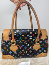 LOUIS VUITTON BLACK MULTICOLOR BEVERLY GM