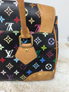 LOUIS VUITTON BLACK MULTICOLOR BEVERLY GM