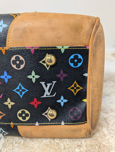 LOUIS VUITTON BLACK MULTICOLOR BEVERLY GM