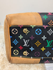 LOUIS VUITTON BLACK MULTICOLOR BEVERLY GM