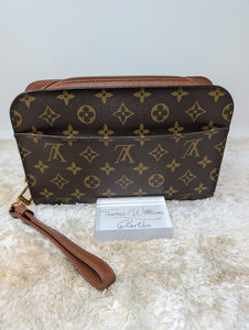 LOUIS VUITTON MONOGRAM ORSAY CLUTCH WRISTLET