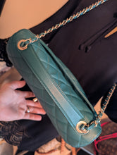 CHANEL GREEN/TEAL BUSINESS AFFINITY FLAP MEDIUM, MINT