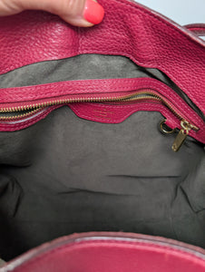 LOUIS VUITTON MAHINA CIRRUS PM, RASPBERRY