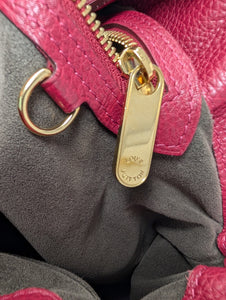 LOUIS VUITTON MAHINA CIRRUS PM, RASPBERRY