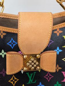 LOUIS VUITTON BLACK MULTICOLOR ANNIE MM