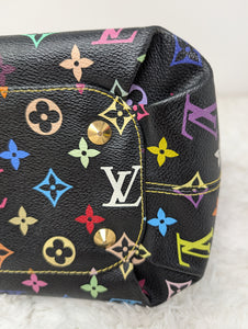 LOUIS VUITTON BLACK MULTICOLOR ANNIE MM