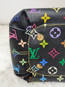 LOUIS VUITTON BLACK MULTICOLOR ANNIE MM