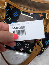 LOUIS VUITTON BLACK MULTICOLOR ANNIE MM