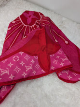 LOUIS VUITTON PINK SILK SQUARE SCARF