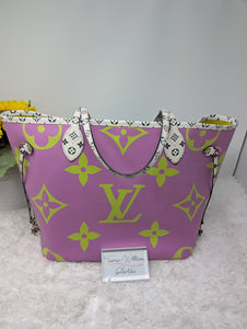LOUIS VUITTON LIMITED EDITION GIANT COLLECTION PURPLE NEVERFULL MM